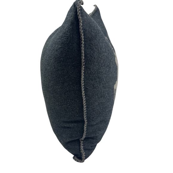 David Fussenegger Leaping Reindeer Stag Luxe Classic Decor Accent Pillow - Picture 7 of 9